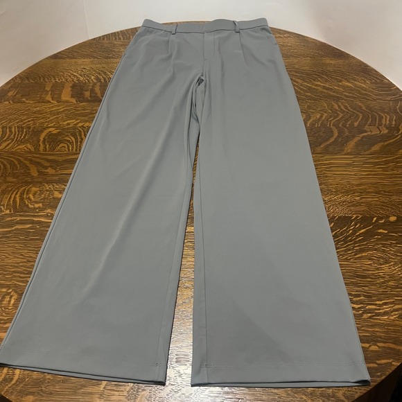 HALARA Pants - Halara Wide Leg Pants Womens Large Tall Gray High Waisted Stretchy Trousers
